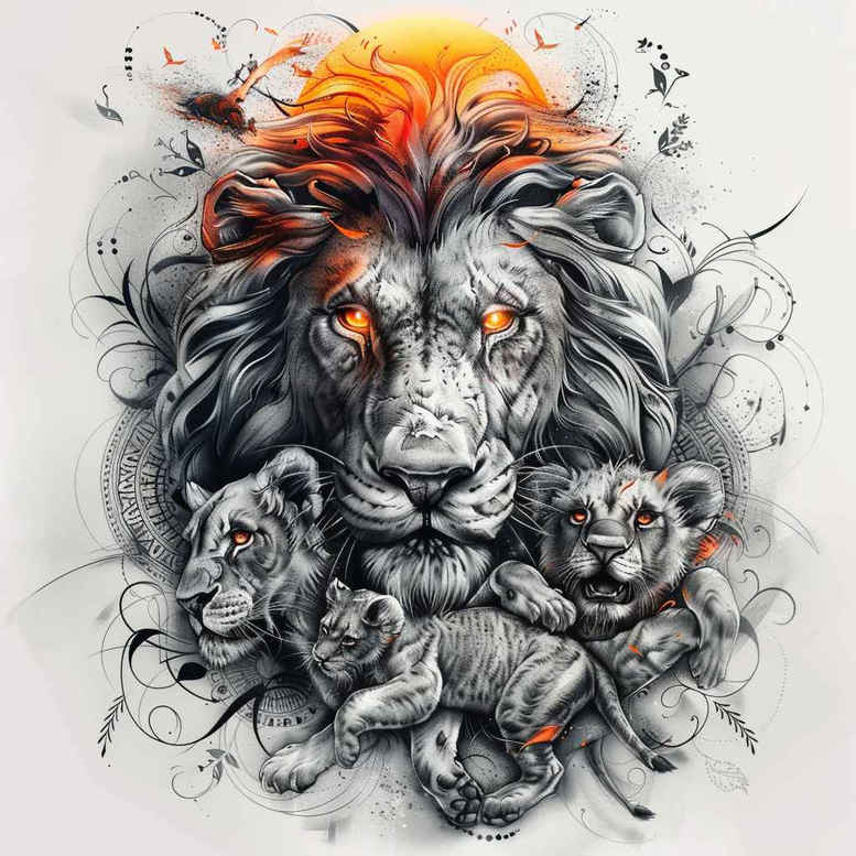 symbol-tattoo – tattoo design ideas free ai generated – no-background – for-full-back – Gallery: family-inkby-ai