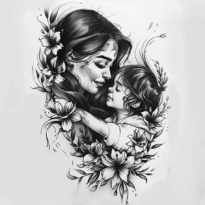 symbol-tattoo – tattoo design ideas free ai generated – single-dot – for-nape – Gallery: family-inkby-ai