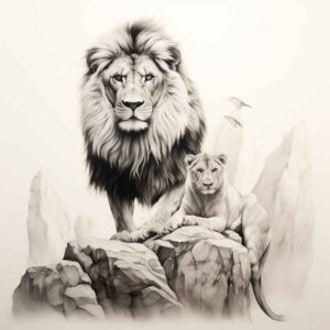 symbolic-tattoo – tattoo design ideas free ai generated – monochrome – for-side-torso – Gallery: family-inkby-ai