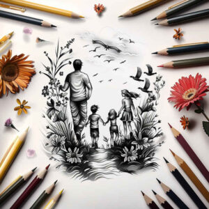 family tattoo design ideas minimalist belonging embodying courage