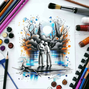 family tattoo design ideas layered fill caring for behind ear