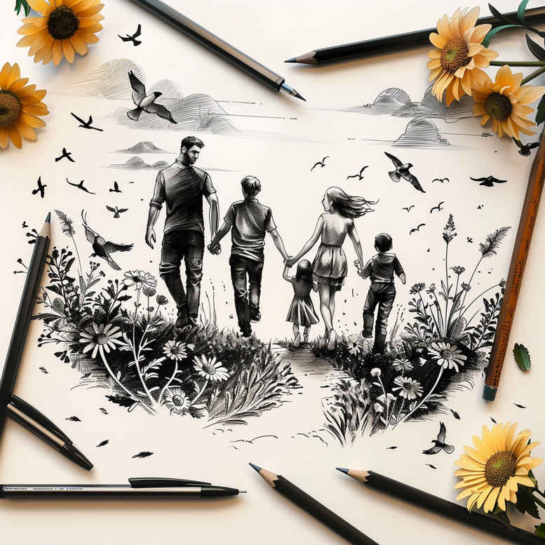 family tattoo design ideas vivid caring represents endurance