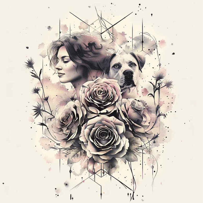 family tattoo design ideas bold outline closeness for fingers