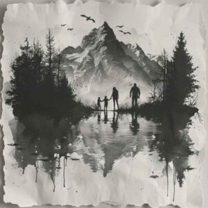 family tattoo design ideas Surrealism vibrant contrasts closeness for ribs