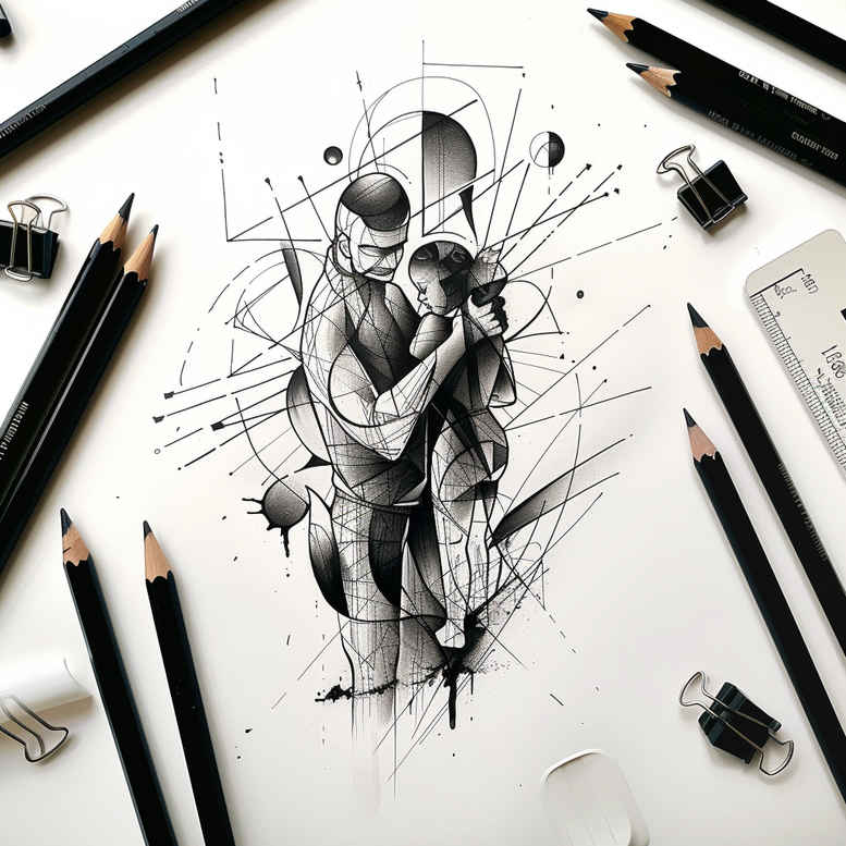 family tattoo design ideas bold color connection embodying courage
