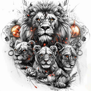 family tattoo design ideas realistic texture connection for upper back