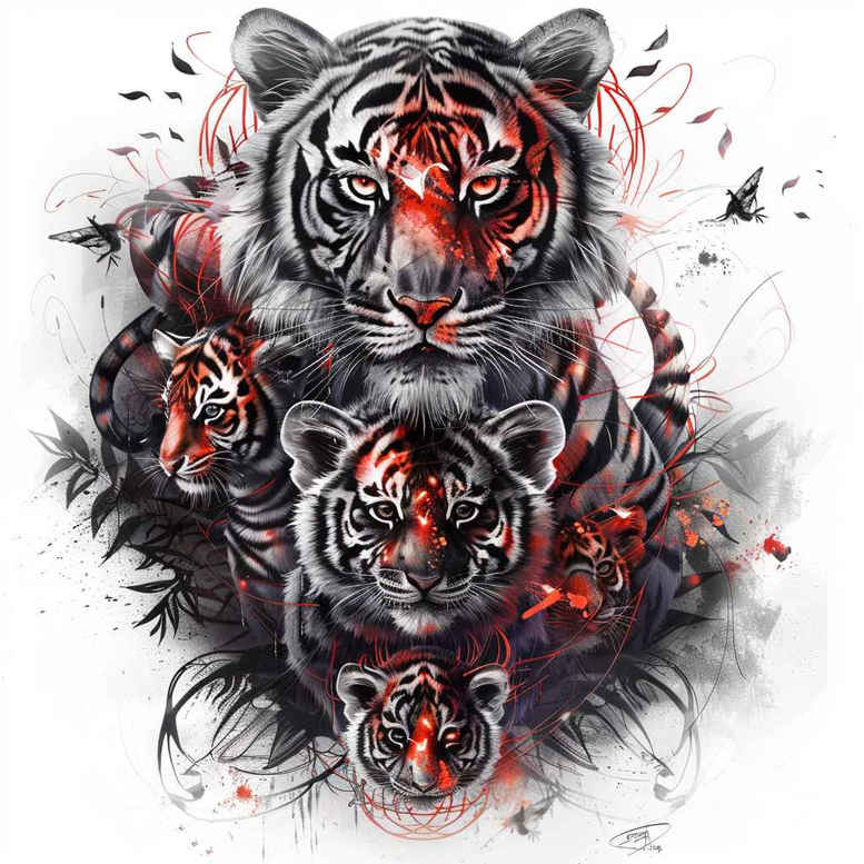 family tattoo design ideas macro devotion for lower leg