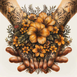 family tattoo design ideas vivid hues embrace for forearm