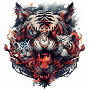 family tattoo design ideas distorted perspective familial bond for temple