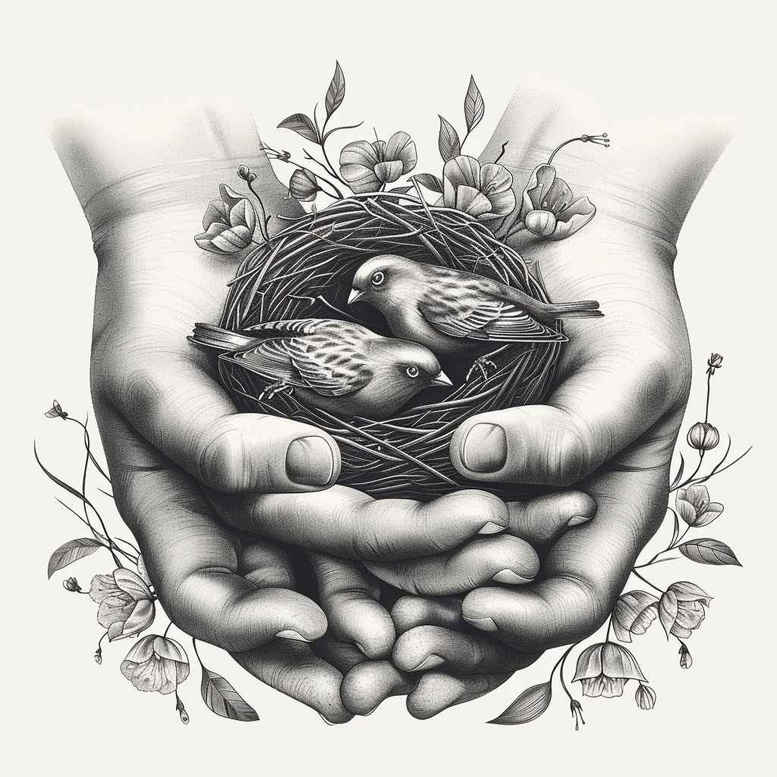 family tattoo design ideas hyperrealistic heart for knee