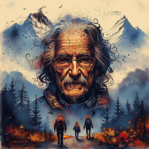 family tattoo design ideas Surrealism ghostly shapes heart symbol of perseverance