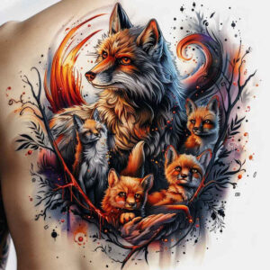 family tattoo design ideas vintage influence intertwined symbolising determination