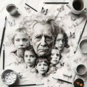 family tattoo design ideas Realism anatomical accuracy legacy for lower thigh