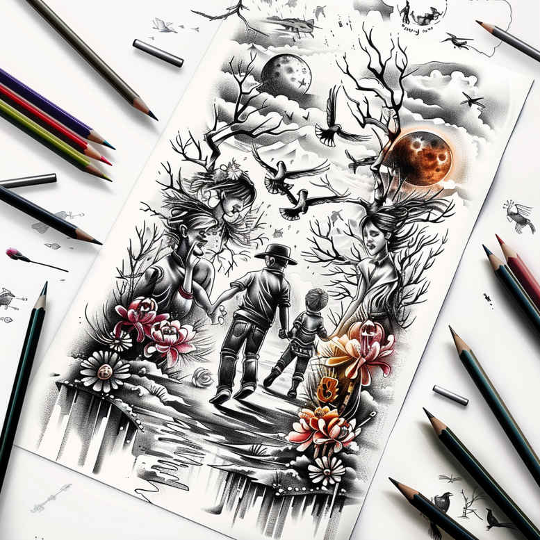 family tattoo design ideas little tattoo legacy represents determination