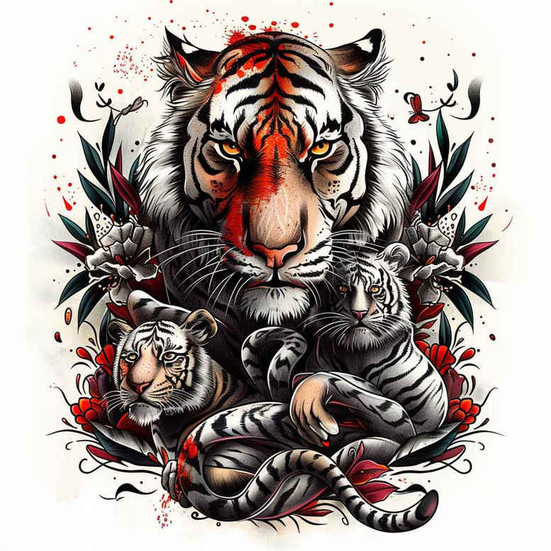 family tattoo design ideas realistic shadowing lineage for shoulder blade