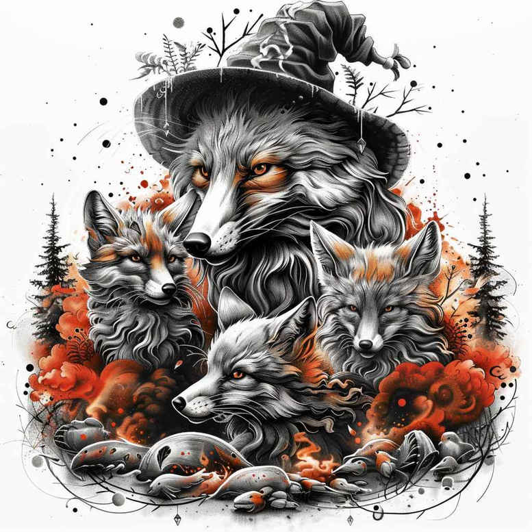 family tattoo design ideas Neotraditional sharp edges lineage meaning perseverance