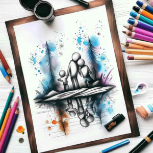 family tattoo design ideas Realism true skin love for shoulder blade