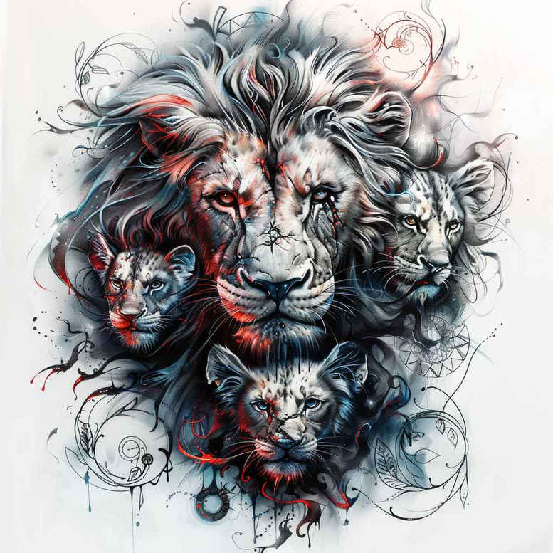 family tattoo design ideas Realism realistic wrinkles loyalty for biceps