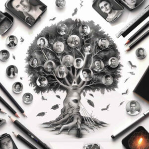family tattoo design ideas Realism organic structure nurturing symbol of courage