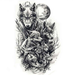 family tattoo design ideas Realism organic structure protection circle for ribs