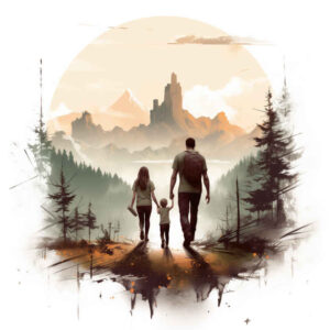 family tattoo design ideas Realism crisp detail protection motif for hip