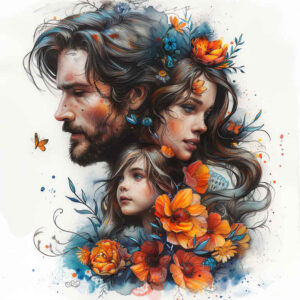 family tattoo design ideas bold motifs protection motif for lower thigh