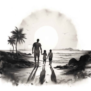 family tattoo design ideas matte-finish protection motif symbolising endurance