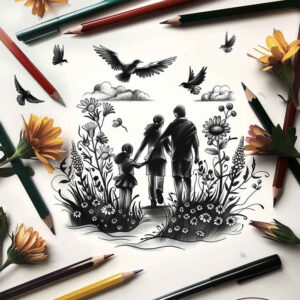 family tattoo design ideas Surrealism symbolic protection symbolising perseverance