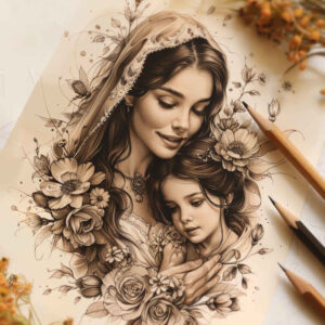 family tattoo design ideas Realism living skin protection symbols for side