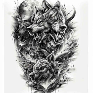 family tattoo design ideas Surrealism visual paradox protective for fingers