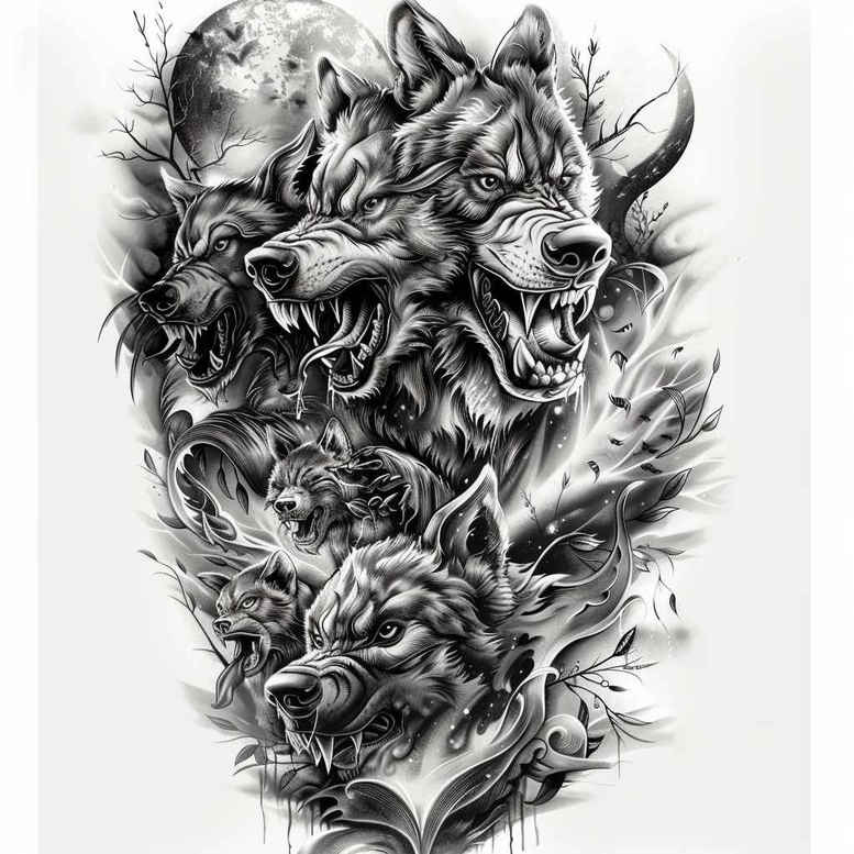family tattoo design ideas Surrealism visual paradox protective for fingers