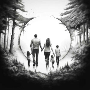 family tattoo design ideas expressive lines protective symbolising strength