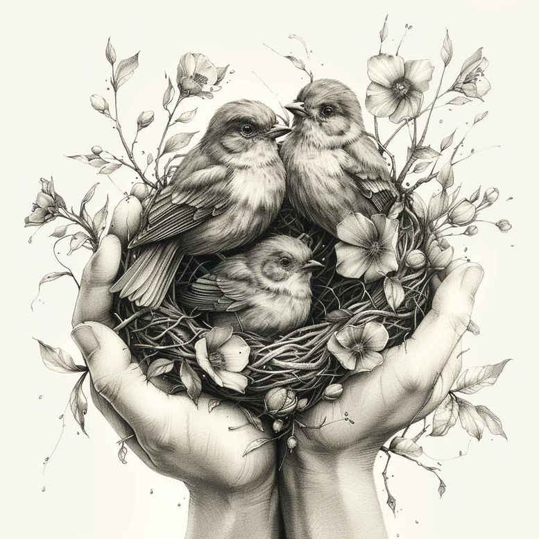 family tattoo design ideas smooth gradients rooted for spine