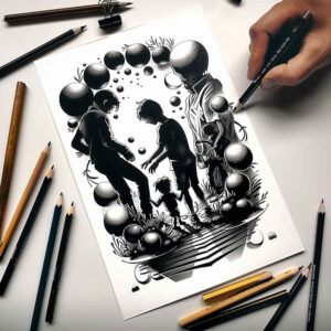 family tattoo design ideas Realism natural contrast roots for full back