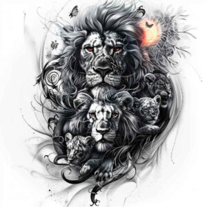 family tattoo design ideas real-life shading roots for lower chest
