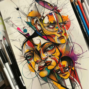 family tattoo design ideas dramatic lighting strength for upper shoulder