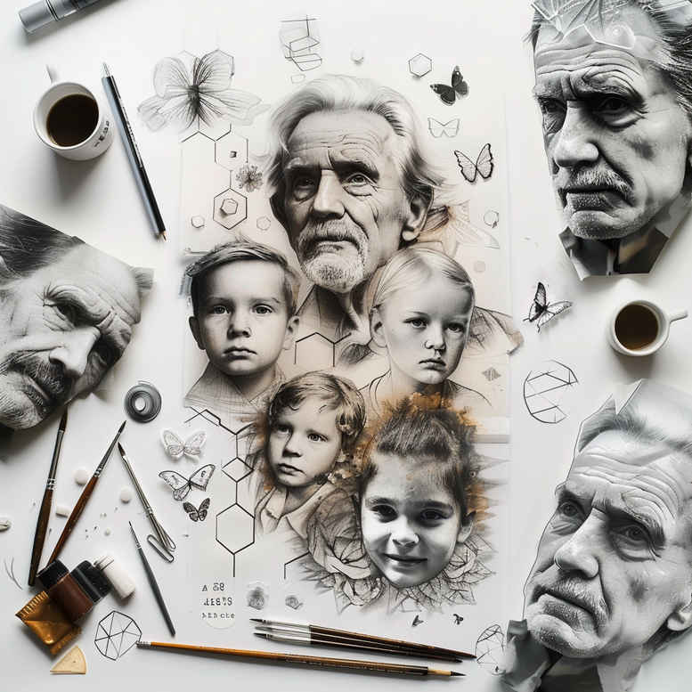 family tattoo design ideas Neotraditional vivid color support symbolising resilience