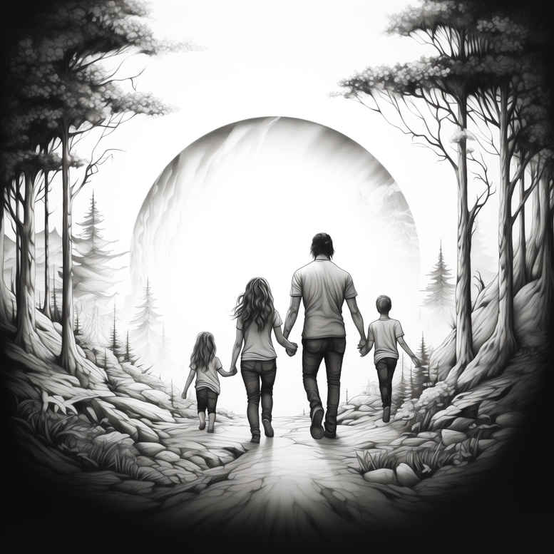 family tattoo design ideas strong contrast trust determination and power