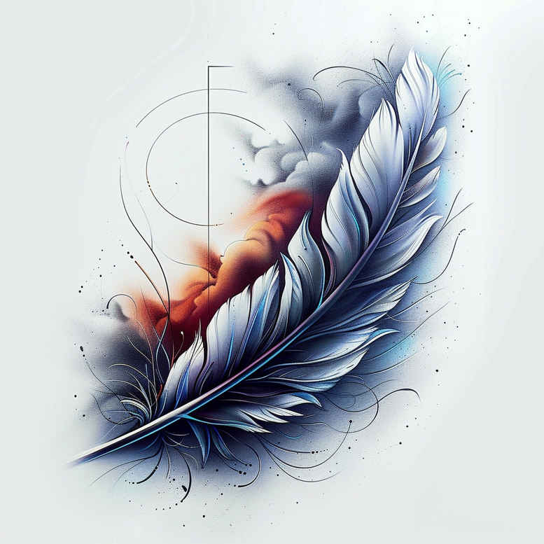 feather-softness-short-stroke-for-back-shoulder – tattoo design ideas free ai generated – Gallery: feathers-inkby-ai