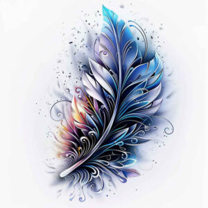 feather-delicate-tattoo – tattoo design ideas free ai generated – mini-ink – for-shoulder-blade – Gallery: feathers-inkby-ai