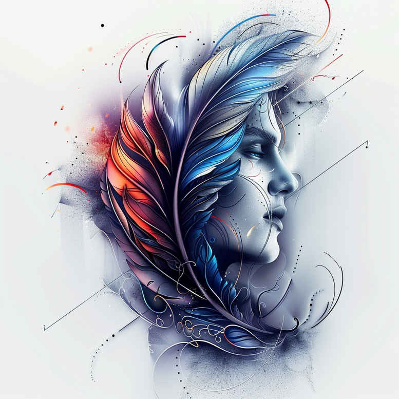 feather-delicate-tattoo-essential-for-nape – tattoo design ideas free ai generated – Gallery: feathers-inkby-ai