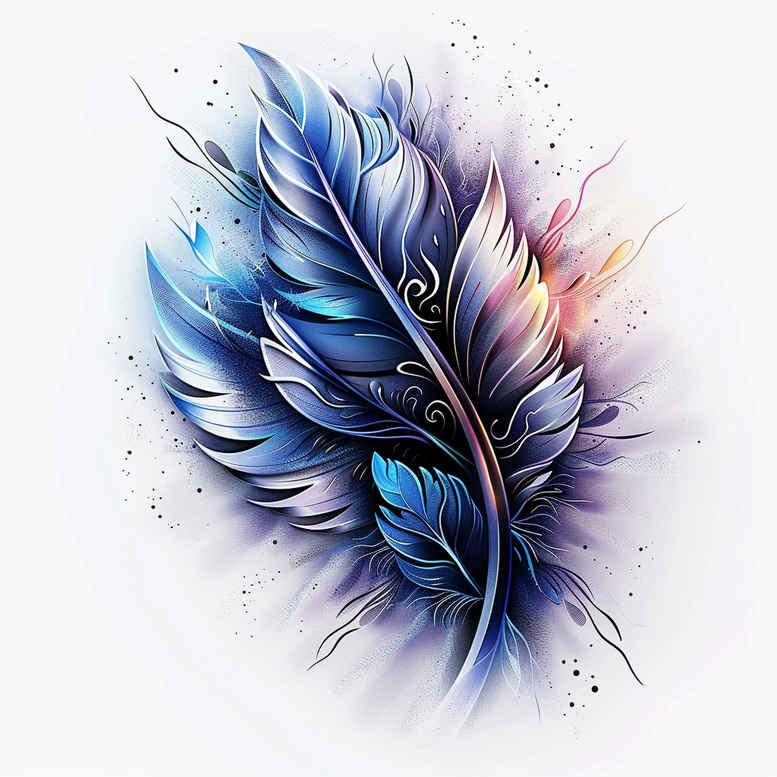 minimalist-feather-negative-space-for-forearm – tattoo design ideas free ai generated – Gallery: feathers-inkby-ai