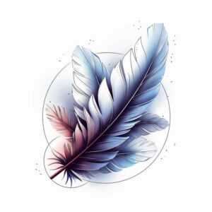 feather-outline-fine-line-for-calf – tattoo design ideas free ai generated – Gallery: feathers-inkby-ai