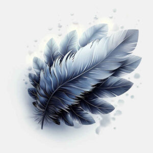 feather-illustration – tattoo design ideas free ai generated – minimal-texture – for-lower-chest – Gallery: feathers-inkby-ai