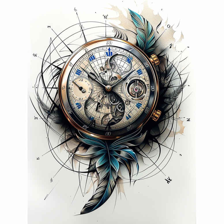 feather-charm-tattoo-essential-lines-for-behind-ear – tattoo design ideas free ai generated – Gallery: feathers-inkby-ai