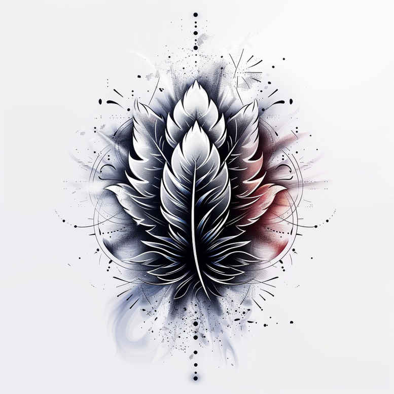 feather-light – tattoo design ideas free ai generated – tiny-tattoo – for-back-of-neck – Gallery: feathers-inkby-ai