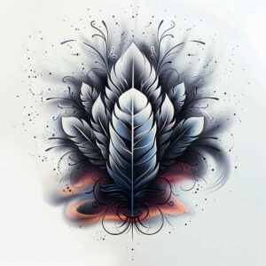 feather-with-texture-dainty-for-scapula – tattoo design ideas free ai generated – Gallery: feathers-inkby-ai