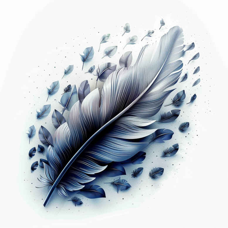 feather-tattoo-design – tattoo design ideas free ai generated – soft-curve – for-lower-arm – Gallery: feathers-inkby-ai