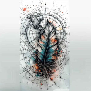 feather-light-pinprick-for-ankle – tattoo design ideas free ai generated – Gallery: feathers-inkby-ai