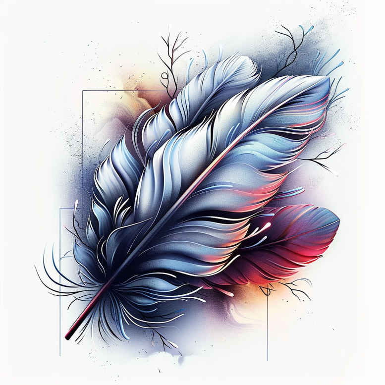 feather-motif-ultra-thin-for-shoulder – tattoo design ideas free ai generated – Gallery: feathers-inkby-ai